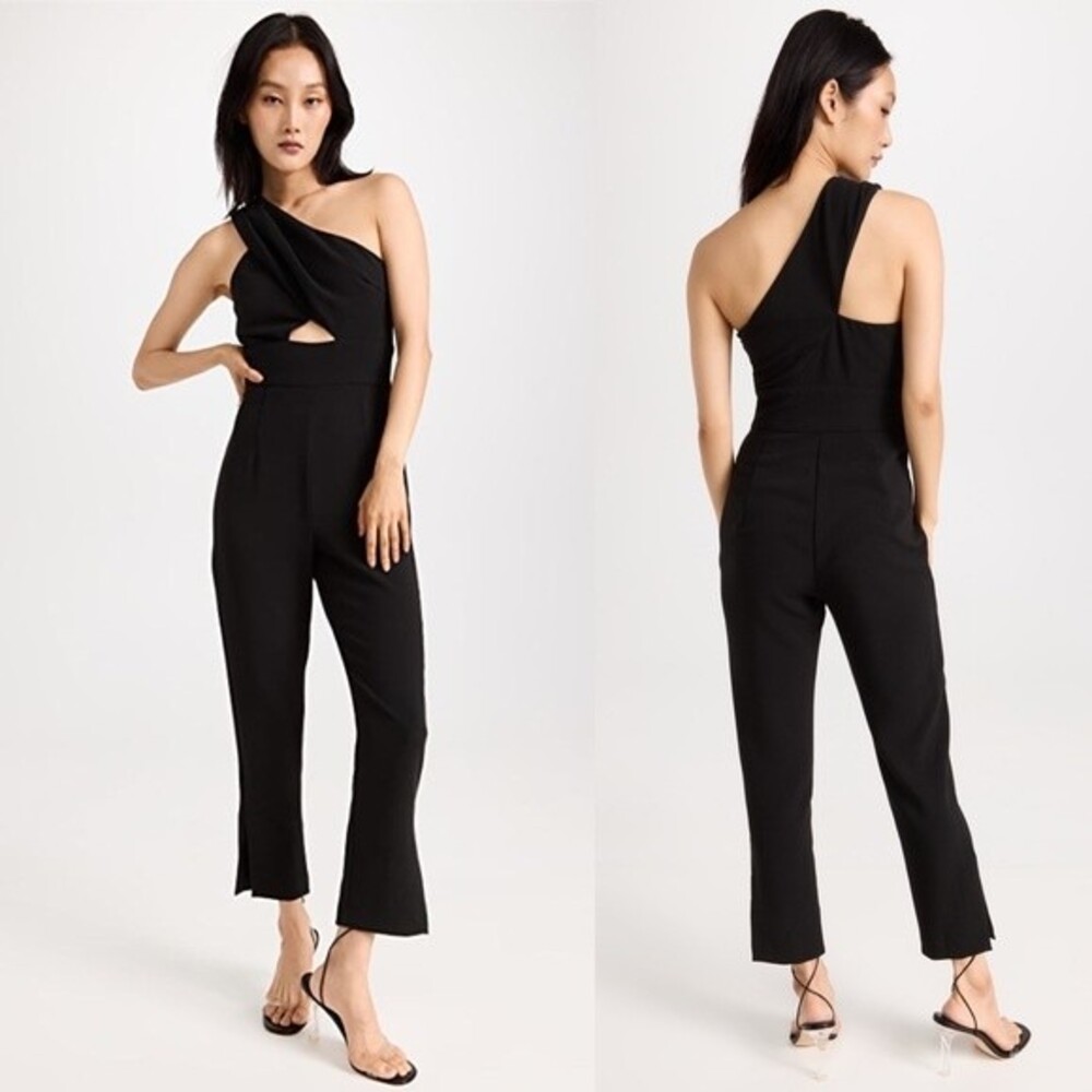 Black Halo Honey Cutout Jumpsuit in Black 16